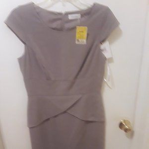 Calvin Klein Sleeveless Light Gray dress